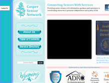 Tablet Screenshot of casperseniornetwork.com